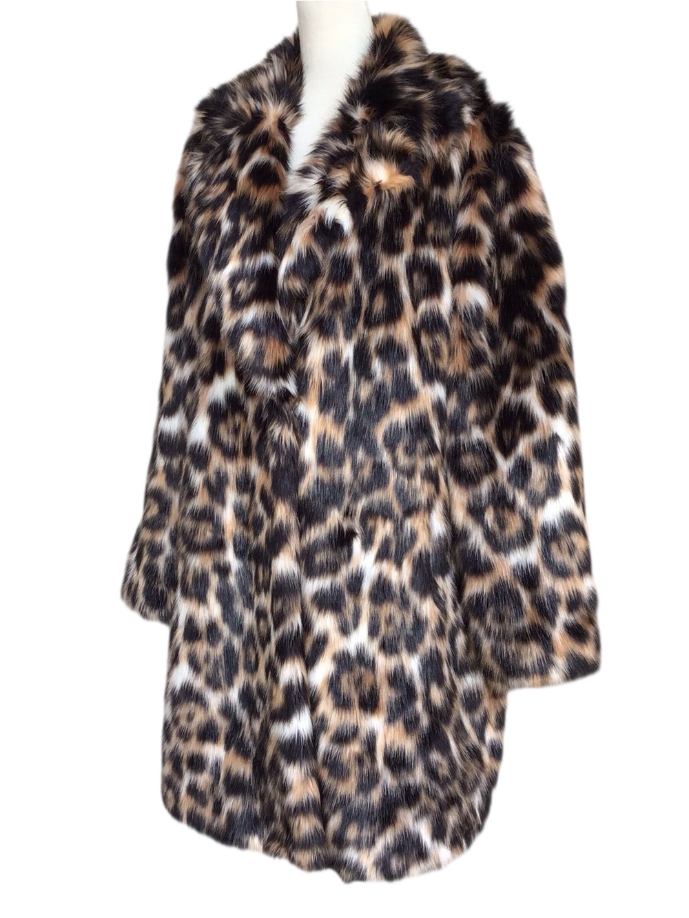 Trina Turk Dianella Leopard Faux Fur Jacket NEW - Picture 2 of 8